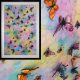 3d multicolour butterfly wave framed gallery