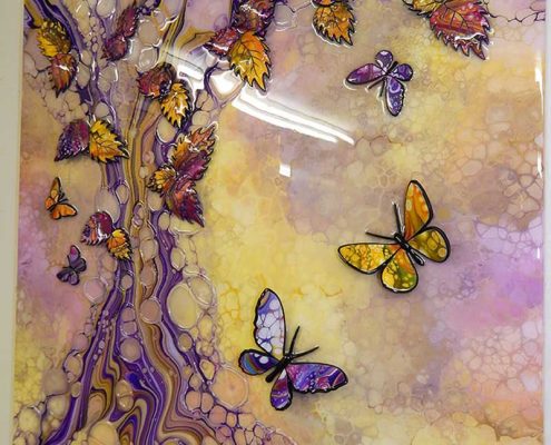 Organic 3D Butterfly Boxed Canvas