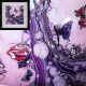 butterfly art with purple pink colours 3d