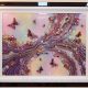 large pink organic butterfly art